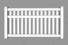 Ascot PVC Picket Fence