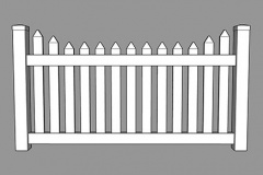 Homestead PVC Picket Fence