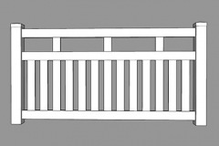 Monterey PVC Picket Fence